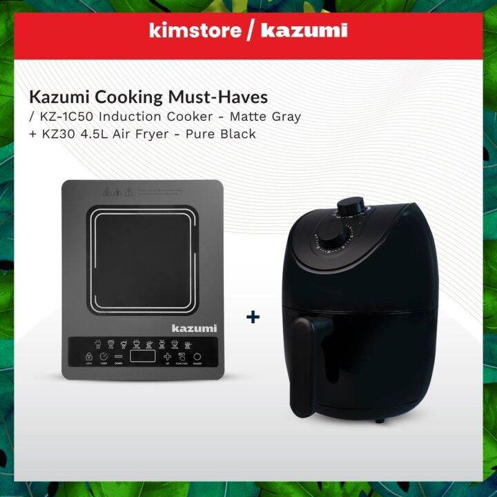 Kazumi Bundle Home Induction Cooker Air Fryer Deep Fryer Meat Grinder