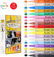 18สี0.7มม. ปากกามาร์กเกอร์กันน้ำถาวรสี Art Marker ปากกา Graffiti ปากกา