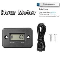 Waterproof Inductive Digital Hour Meter gauge LCD Display tachometer for Bike Motorcycle ATV Snowmobile Boat Ski Dirt Gas Engine Power Points  Switche