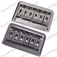 WK-A Set Hardtail 6 string Saddle Bridge for Electric Guitar Replacement Parts - Chrome &amp; Black for Choose / Length=76.5mm