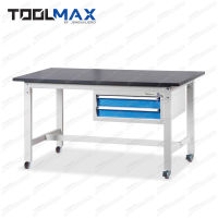 Jenstore TOOLMAX โต๊ะช่าง + 2 ลิ้นชัก ติดล้อ W1500xD750xH800 มม.WL-1575B