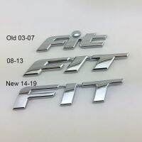 1 ชิ้น ABS Chrome FIT ตัวอักษรโลโก้รถด้านหลังอัตโนมัติสัญลักษณ์สติกเกอร์ป้ายรูปลอกสำหรับ Honda Fit Jazz