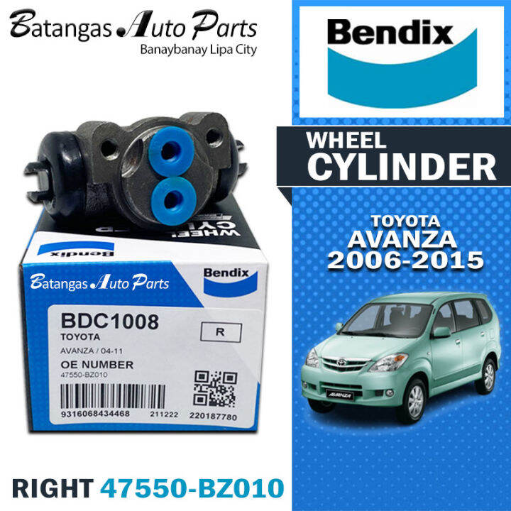 BENDIX REAR WHEEL CYLINDER TOYOTA AVANZA 20062015 RIGHT SIDE Lazada PH