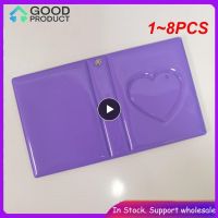 1 8PCS 3inch Solid Color photocard holder Korea kpop binder Photo Album 32 Pockets binder album Idol Star Chasing instax Collect