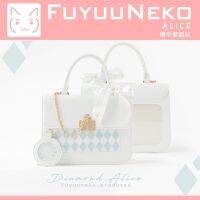 HOT”[F &amp; X] กระเป๋าปวดกระจก PVC ใส ขนาดกลาง ลายดอกกุหลาบ ประดับเพชร แบบพกพา
