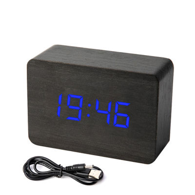 【Worth-Buy】 นาฬิกานาฬิกาปลุกดิจิตอล Led ไม้ไผ่ Led Reloj Despertador นาฬิกาตั้งโต๊ะอุณหภูมิที่ทันสมัย