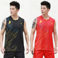 Outdoor Sport Men Tennis Shirt Badminton Jersey Male Sleeveless Table Tennis T Shirt Clothes Quick Dry Vest Tops Sportswear