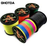 GHOTDA High Density Weaves Fishing Line 4 Strands 300M 100M Multifilament PE Braided Wire Cast Rod Sea Fishing Gear Accessories