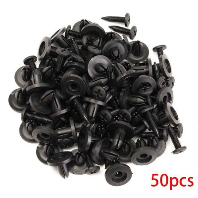 【CW】☂✈  50 Pieces Car Retainer Plastic Rivets Door Panel Push Pins for 6mm Hole
