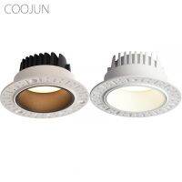 COJUN ไฟดาวน์ไลต์ LED หรี่แสงได้อัจฉริยะกันแสงสะท้อน7W 12W ไฟเฉพาะจุดสำหรับห้องนอนที่เรียบง่ายห้องนั่งเล่นไฟดาวน์ไลท์