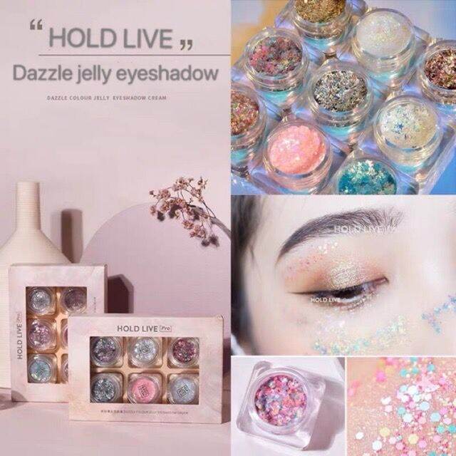 holdlive-dazzle-color-jelly-eyeshadow-cream-glitter-eye-makeup-เทรนด์แต่งตาวิ้งวับ-ของแท้-พร้อมส่ง