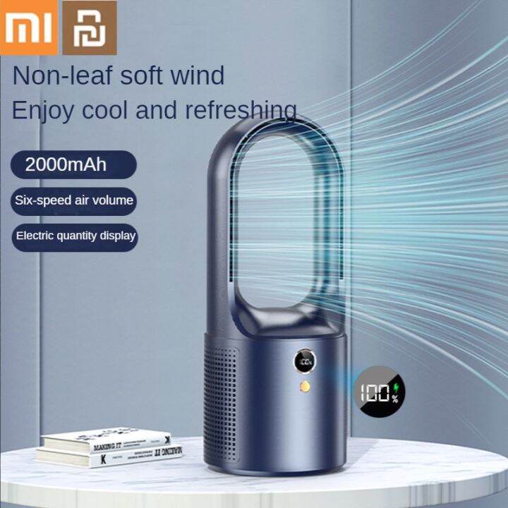 xiaomi-youpin-พัดลมไร้ใบพัดเดสก์ท็อป-โต๊ะหอพักนักศึกษาพัดลมชาร์จ-usb-ขนาดเล็กแนวตั้ง-อายุการใช้งานแบตเตอรี่ที่ยาวนาน-cd