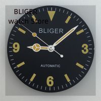 BLIGER 29Mm Watch Dial Yellow Marks Green Luminous Fit NH35 NH36 ETA2824 2836 Miyota 8215 821A DG2813 3804 Movement