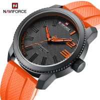 NAVIFORCE Top Luxury Brand นาฬิกาควอตซ์ผู้ชายสายซิลิโคนนาฬิกาทหาร 30ATM นาฬิกาข้อมือกันน้ํา Relogio Masculino 2022