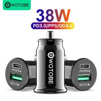 WOTOBE PD 20W Car Charger PD3.0 Fast Charge QC4.0 QC3.0 18W AFC 15W Type-C Car USB Charger For iPhone 13/12 Xiaomi Mobile Phone Car Chargers