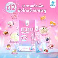 Mana glassy &amp; collagen H.Y.A มานาคอลลาเจนไฮยา  กลาสซี่โกลว์ อาหารเสริม อาหารผิว 1กล่องมี10ซอง ส่งฟรี