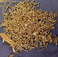 ⊙♕ 5-20pcs M1.6 M2 M2.5 M3 M3.5 M4 M4.5 M5 slotted Brass recessed countersunk Flat head Self-tapping Screws Wood Screw