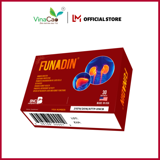 Viên uống funadin nhập khẩu mỹ - bảo vệ gan, giải độc gan - ảnh sản phẩm 1