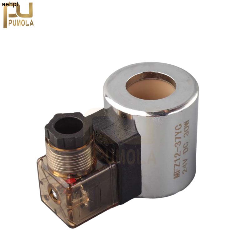 Hydraulic Solenoid Valve Coil Full Copper MFB12-37YC DC12V Inner Diameter 23mm 