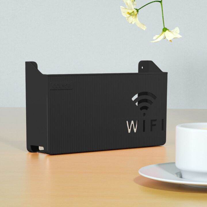 cw-no-punching-cable-bracket-set-top-shelf-office-media-router-storage-wall-mounted-wifi