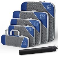 【CW】♧  Compression Packing Cubes 3-6 Luggage Organizers with Mesh Extensible Suitcase Organiser for