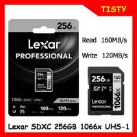 แท้ 100%  Lexar SDXC 256GB 1066x UHS-I Card Professional  Silver Series (Read 160 Write 120MB/s)