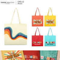 Louis Montini (ma tote) กระเป๋าผ้าแคนวาสกันน้ำ Tote Bag Retro Styles CVR003