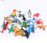 PPBE 24pcs Sea Life รุ่นสระว่ายน้ำปลาของเล่นการศึกษาสัตว์ทะเลเด็กภาพของขวัญ