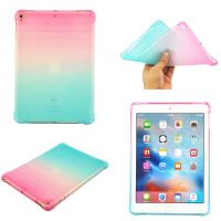 （A TOOT）กรณีแท็บเล็ตสีไล่โทนสีสำหรับ IPad 9.7 10.2 Pro 11 Air4นิ่มใสรวมทุกอย่างป้องกันการล่มสลายมินิ6ฝาครอบป้องกัน