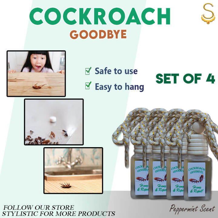 Cockroach Goodbye Hanging Repellant 10ml ( Set of 4 ) Hang & Repel