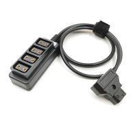 D-Tap Male to 4-Port Female Cable Splitter for V-mount Battery