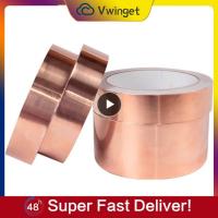 Back Adhesive Copper Foil Tape 50m Copper Foil Strip Electronic Copper Foil Conductive Accessories Tools Double Guide