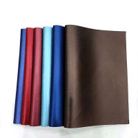 XHT Glossy Shiny Solid Color Sheepskin Texture PU Vinyl Faux Leather Fabric Sheet for Making CoverShoeBag
