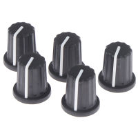 {CTTC} 5pcs Rubber Half SHAFT KNOB Potentiometer Encoder KNOB 270องศา D-shaped