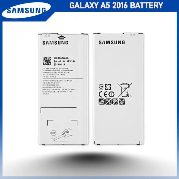 EB-BA510ABE EB BA510ABE BATTERIE ORIGINALE SAMSUNG GALAXY A5 2016 SM-A510 SERIES 2900mAh