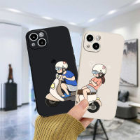 เคสสำหรับ Realme C15 C21 C11 5i C21Y C31 7i C35 C25 C20 C3 C12 C2 C25S 5S 5 5S 20A C17 C1 C25Y C3i 6i C20A Narzo 20 10 10A 30A ขี่จักรยานยนต์คู่รักที่ดูตลก