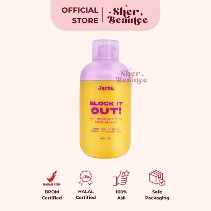Jarte Block It Out! Daily Brightening UV Shield SPF50 PA++++ 50ml