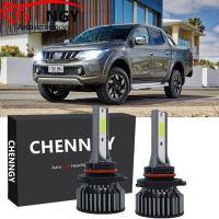 ชุดหลอดไฟหน้าฮาโลเจน LED 6000K แบบเปลี่ยน สําหรับ Mitsubishi Triton Mk2 L200 L300 2015-2018 2016 2017