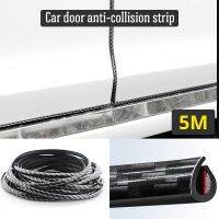 Auto Universal Car Door Protector 5M Anti-collision Strip Door Edge Anti-scratch Safety Seal Rubber Protection Styling Molding Bumper Stickers Decals