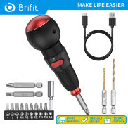 Brifit Bộ Tua Vít Điện Mini 15 Trong 1 Công Cụ Tua Vít Không Dây 3.6V Pin