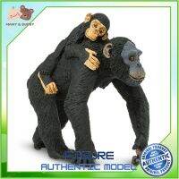 Safari Ltd. : SFR295929 โมเดลสัตว์ Chimpanzee with Baby ถ้วยหัดดื่ม แก้วหัดดื่ม ช้อมส้อมเด็ก ชุดจานเด็ก จานชามเด็ก ชุดถ้วยจานเด็ก ชุดจานชามเด็ก Mamy and Buddy