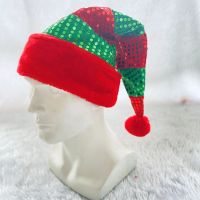 [COD] supplies red and green stitching sequins hat carnival