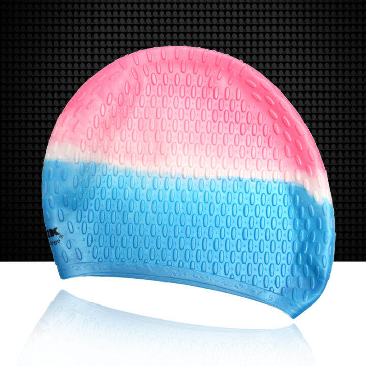 YORK new water drop swimming cap women's long hair without pulling her
