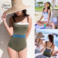 (โปร++) BikiniTime (M-XL) SB74 มี2สี ชุดว่ายน้ำวันพีซ บราดันทรง ขอบตัดสี เรียบหรูไฮโซ บิกินี่ ชุดเที่ยวทะเล ราคาถูก บิกินี่ ชุดบิกินี่ ชุดบิกินี่ sexy บีกินนี่หญิง