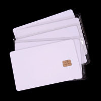 Xiab ใหม่5 pcs ISO PVC IC พร้อม SLE4442 Chip BLANK Smart Card ติดต่อ IC Card SAFETY White