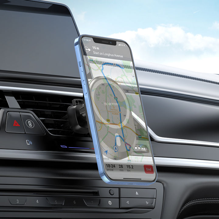 borofone-รถแม่เหล็ก-bh71แท่นวางโทรศัพท์-จุกดูดหมุนได้ช่องลมในรถที่จับโทรศัพท์มือถือแท่นวางโทรศัพท์อเนกประสงค์สำหรับโทรศัพท์-ip-android