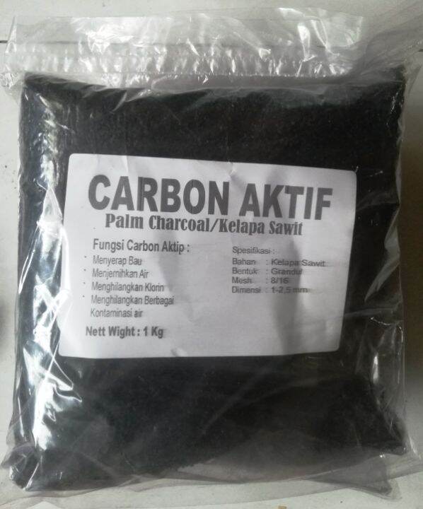 Carbon Aktif Kelapa Sawit Karbon Aktip Filter Air Tandon Penjernih Kolam Dan Aquarium Kg