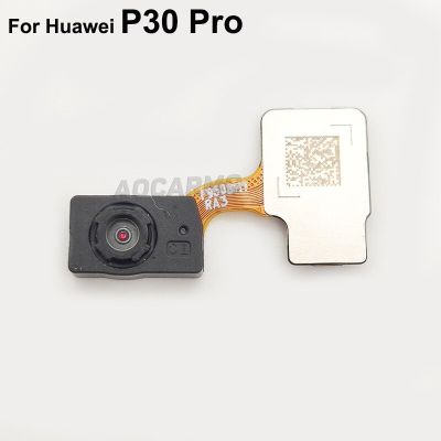 Aocarmo เซ็นเซอร์ลายนิ้วมือสำหรับ Huawei P30 Pro จอสำหรับเชื่อมต่อปุ่มโฮมสายเคเบิลงอได้ ID แบบสัมผัส
