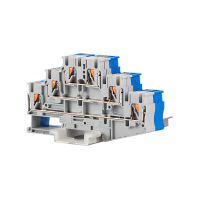 [HOT QAA,JXHKLWW 121] 10 Pcs Din Rail Terminal Block PT2.5-3L ขั้วต่อไฟฟ้า Triple Layer ฤดูใบไม้ผลิสายไฟการเชื่อมต่อสายไฟตัวนำ Terminal Block