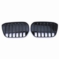 2Pcs Car Racing Grilles Front Kidney Grille for BMW IX3 2020-2022 Car Bumper Hood Mesh